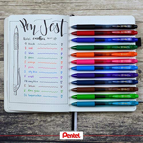 Caneta Pentel Energel X Retrátil 0.5Mm Verde Limão, Pentel, Sm/Bln105-K, Verde Limão