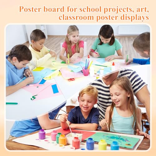Image of Joyberg 18 Pack Poster Board, 11in x 14in Colorful Poster Boards, Posterboard, Poster Board Paper for Crafts, DIY, Drawing