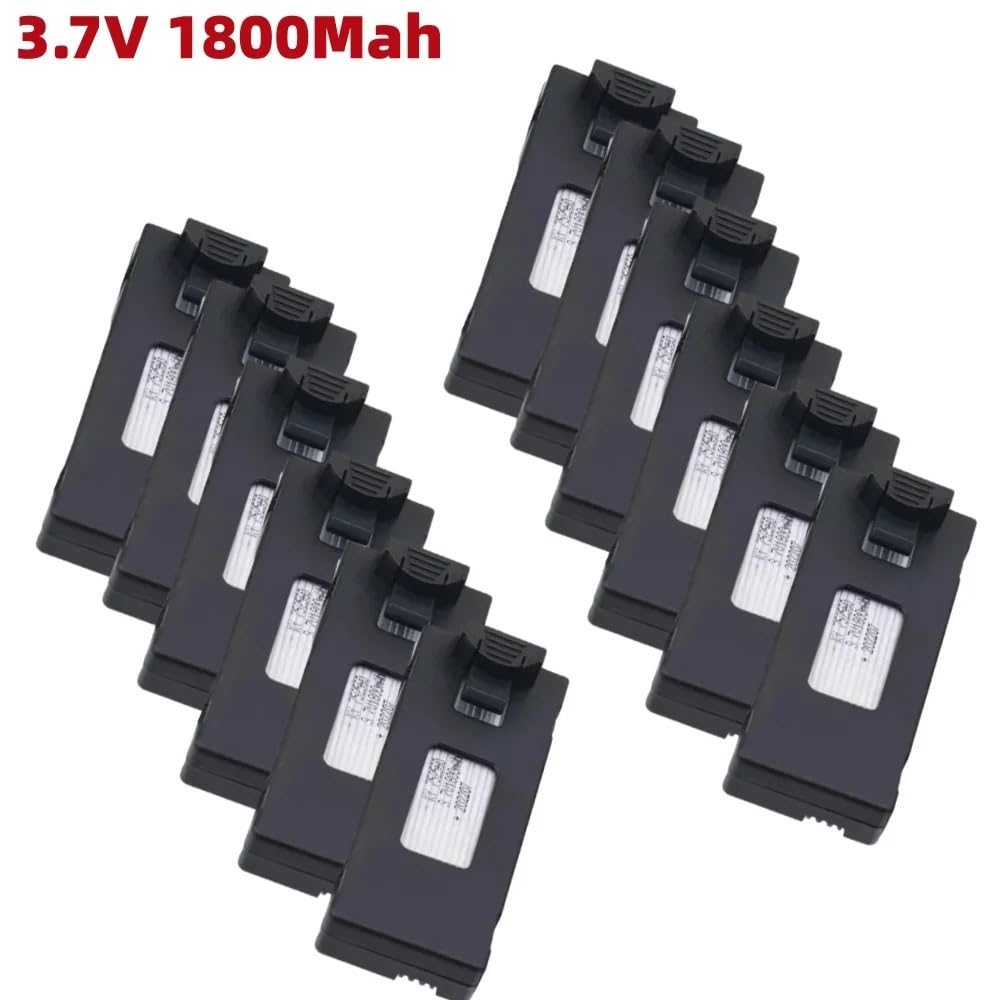 Batteria 3.7V 1800mAh per drone RC serie E88 | Grande capacità, scarica stabile, alimentazione affidabile(6PCS E88 Battery(PY))