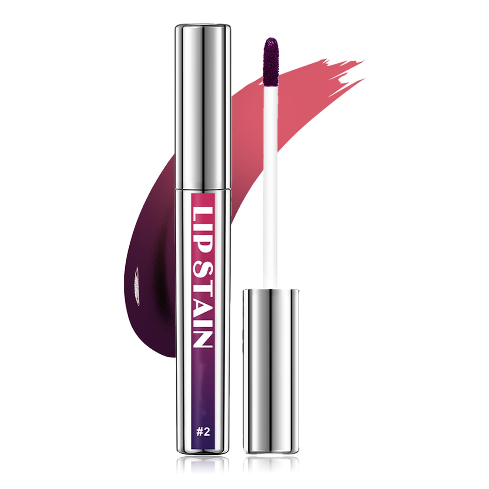 SHEBEEDO Peel Off Lip Stain, Lip Tint, Lip Gloss, Matte Lipstick, Waterproof, Easy Peel & Reveal (#2 Cool Rose, One Size)