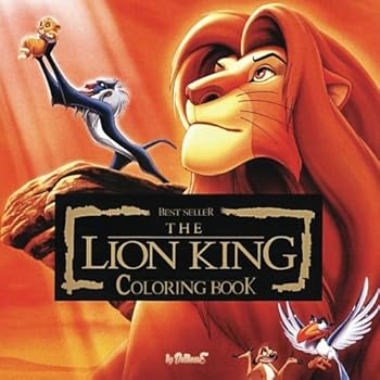 Paperback Coloring Book The Lion King: best seller, stress relief, serenity and relaxation, 100pgs Book