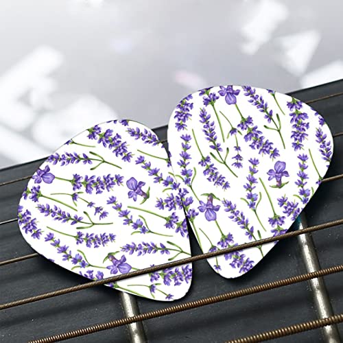 Médiators en celluloïd coloré avec fleurs de lavande pour basse, amateurs de musique, guitares, électriques et acoustiques de 0,46 mm, 0,71 mm, 0,96 mm - Les Beatles, Paul McCartney, John Lennon, RIngo Starr, George Harrison Médiators en celluloïd coloré avec fleurs de lavande pour basse, amateurs de musique, guitares, électriques et acoustiques de 0,46 mm, 0,71 mm, 0,96 mm – Image 8