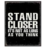 funny Quotes Bathroom Posters for Men - White and Black Bathroom Decor - Rustic Typography Wall Art for Man Cave - masculine Bathroom Wall Decor - funny Sayings Home Decor for Men's Bath, Restroom