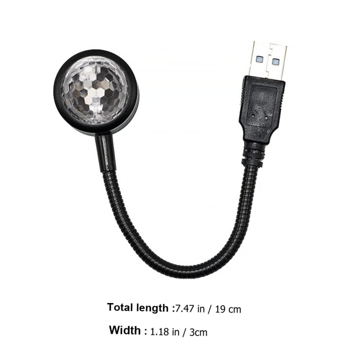 Holibanna Usb Voice-controlled Star Projector Light Lighting Modes Car Ceiling Atmosphere Lamp Led Rhythm Light for Vehicle for Romantic Decorations