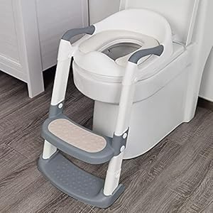 711TEK Potty Training Seat with Step Stool Ladder, Potty Training Toilet for Kids Boys Girls Toddlers-Comfortable Safe…