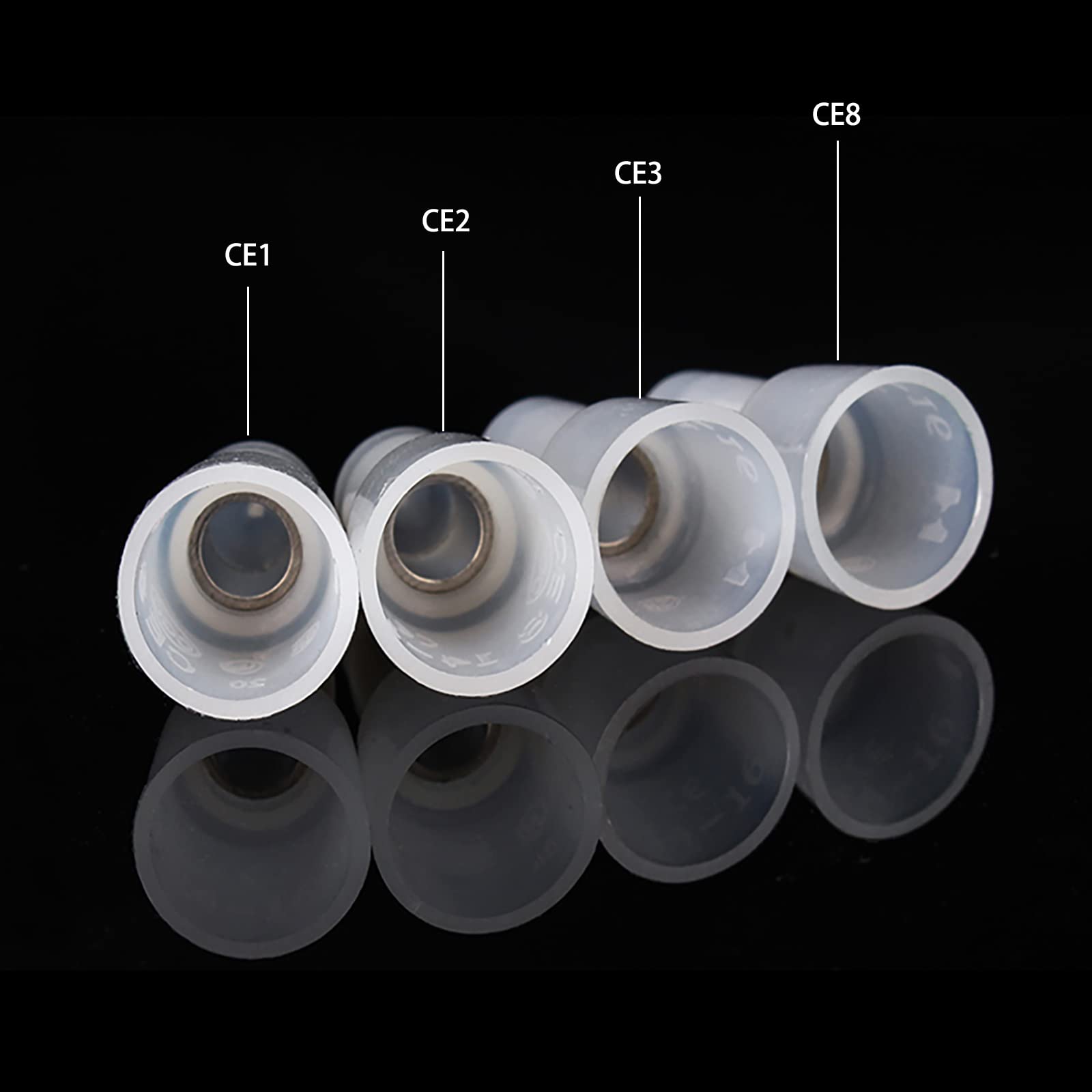 Odlamp CE1 Closed end Wire Connector Crimp Terminal for Wires 22AWG 16AWG Cap Wiring Insulated Terminal (CE1)