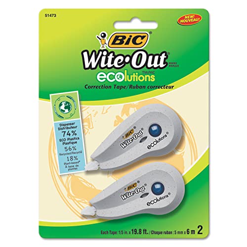 Cinta correctora Bic Wite-Out para apuntes limpios y exámenes sin tachones