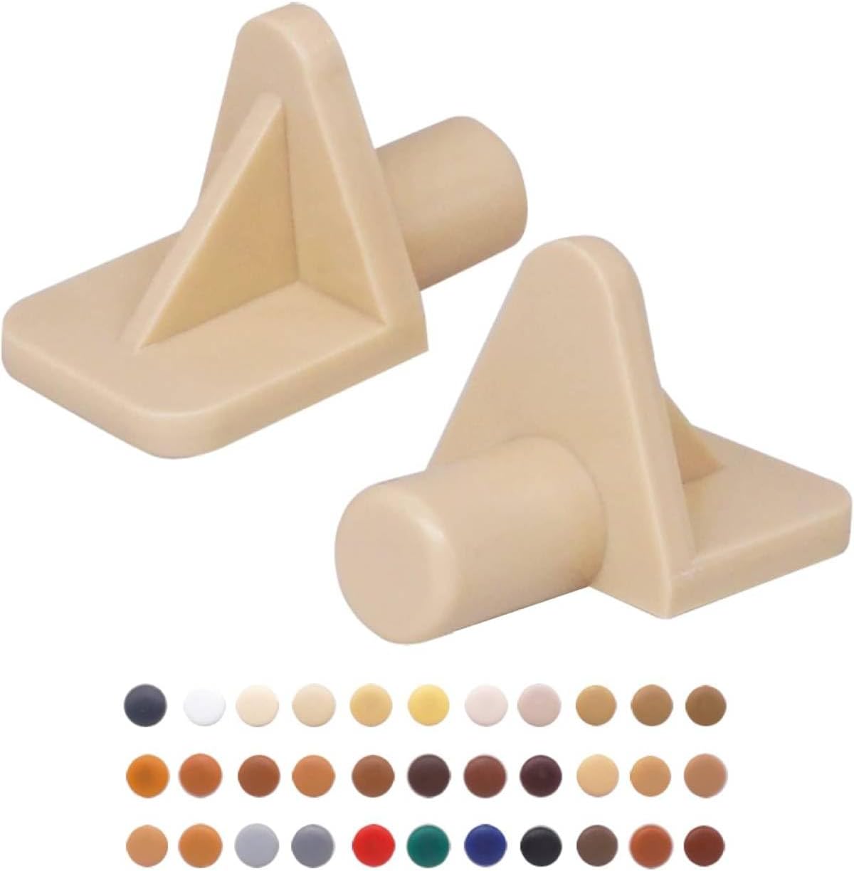 (Pack of 200) Shelf Support Pegs 0.19" (5 mm), Plastic Shelf Pegs Pins, Shelf Brackets, Black (S29)