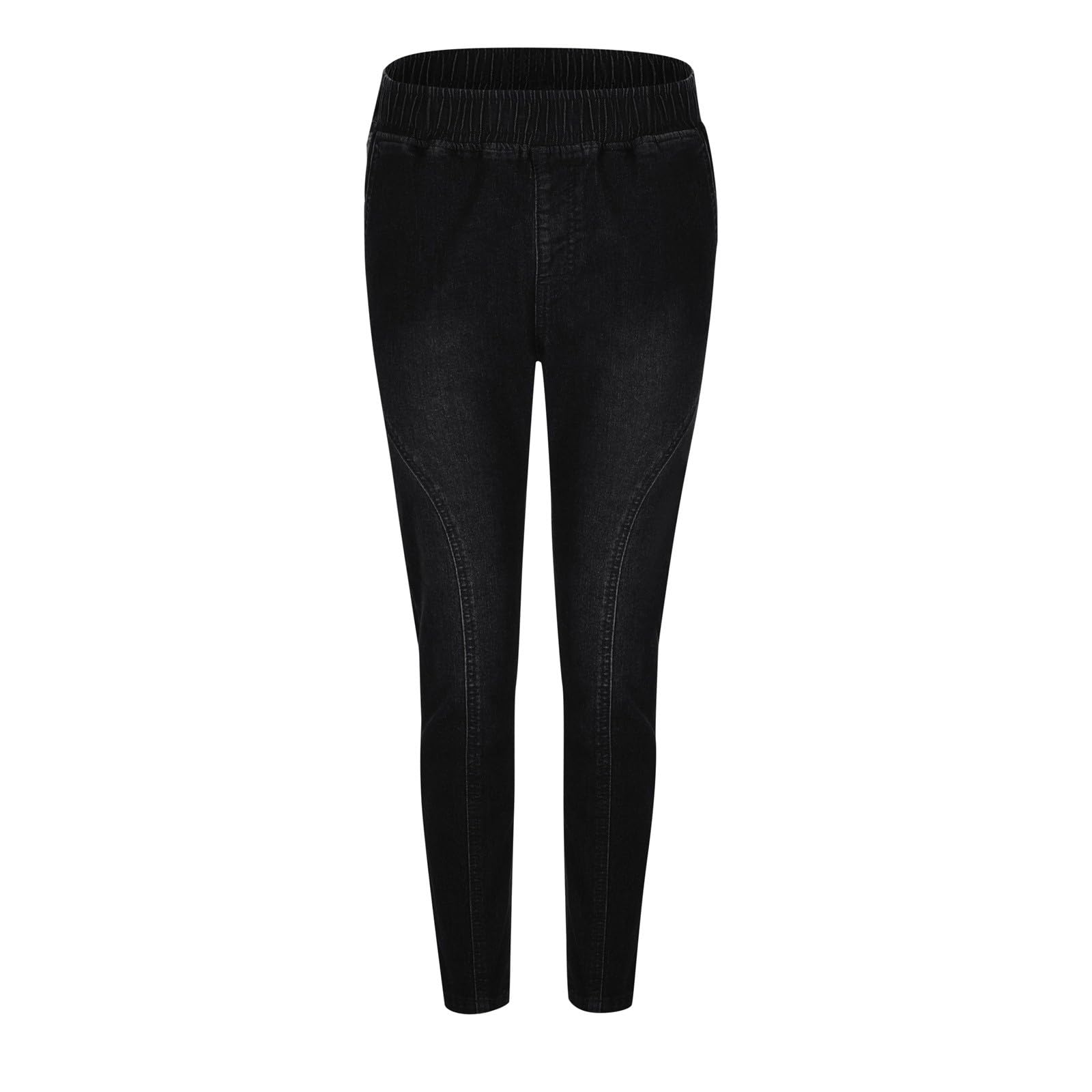 Genérico Vaqueros Elasticos Mujer Talla Grande Elásticos Bolsillos Pantalones Invierno Bootcut Bolsillo Deportes Campana Elefante Ajustados Tiro Comodidad Moderna Corte Slim Tela Denim