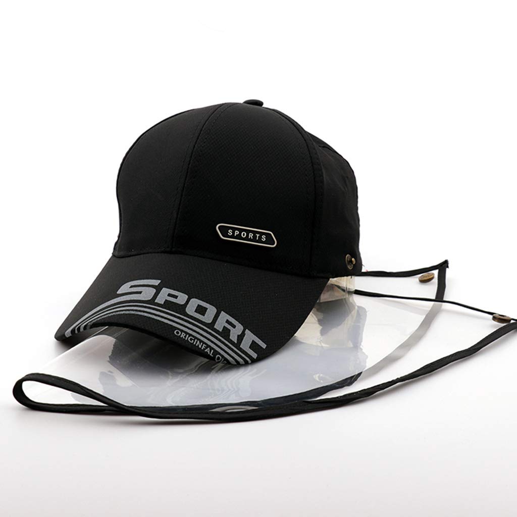 Outdoor sun protection baseball cap for men and women suitable for caps children anti-spray saliva isolation cap hat detachable