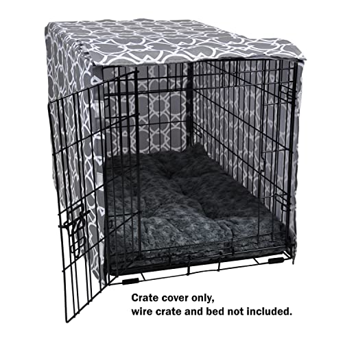 101Mart Dog Crate Cover 30 Inch | Pet Kennel Cover Fits Most Standard 1 To 3-Door Wire Dog Crates | Liquid Repel, Wrinkle Less, Machine Wash & Dry | Stylish Fabric Pattern For Home Decor #TOP1