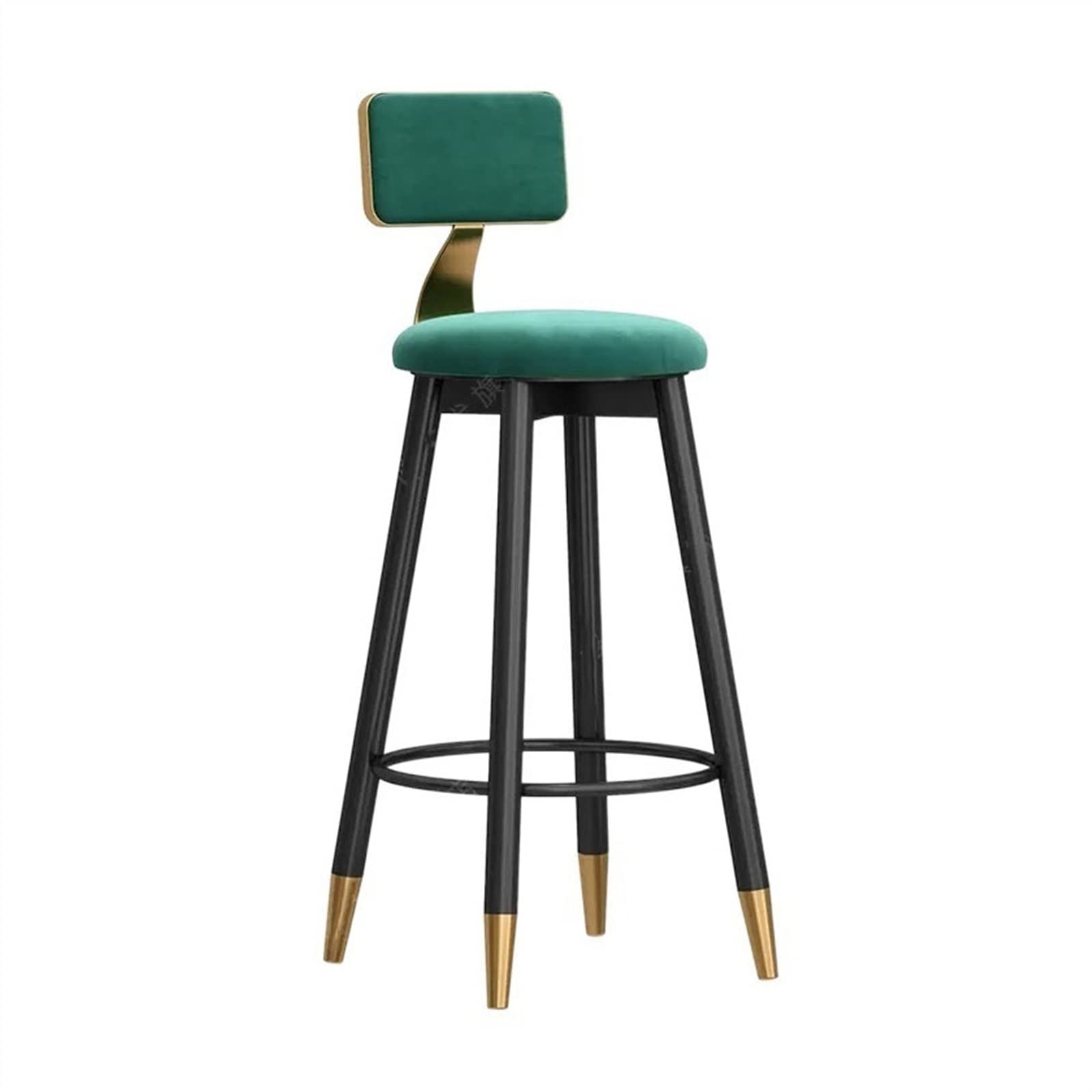Tabouret de bar en métal de cuisine élégant chaise haute de salle à manger 75cm