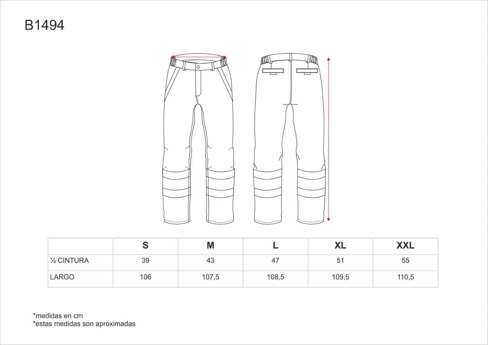 WORKTEAM Pantalón Soldador Ignífugo y Antiestático, con Cintas Reflectantes Amarillas, Triple Costura, Cintura Elástica y Bolsillos Seguridad, Norma EN ISO 11611 Clase 1.Hombre