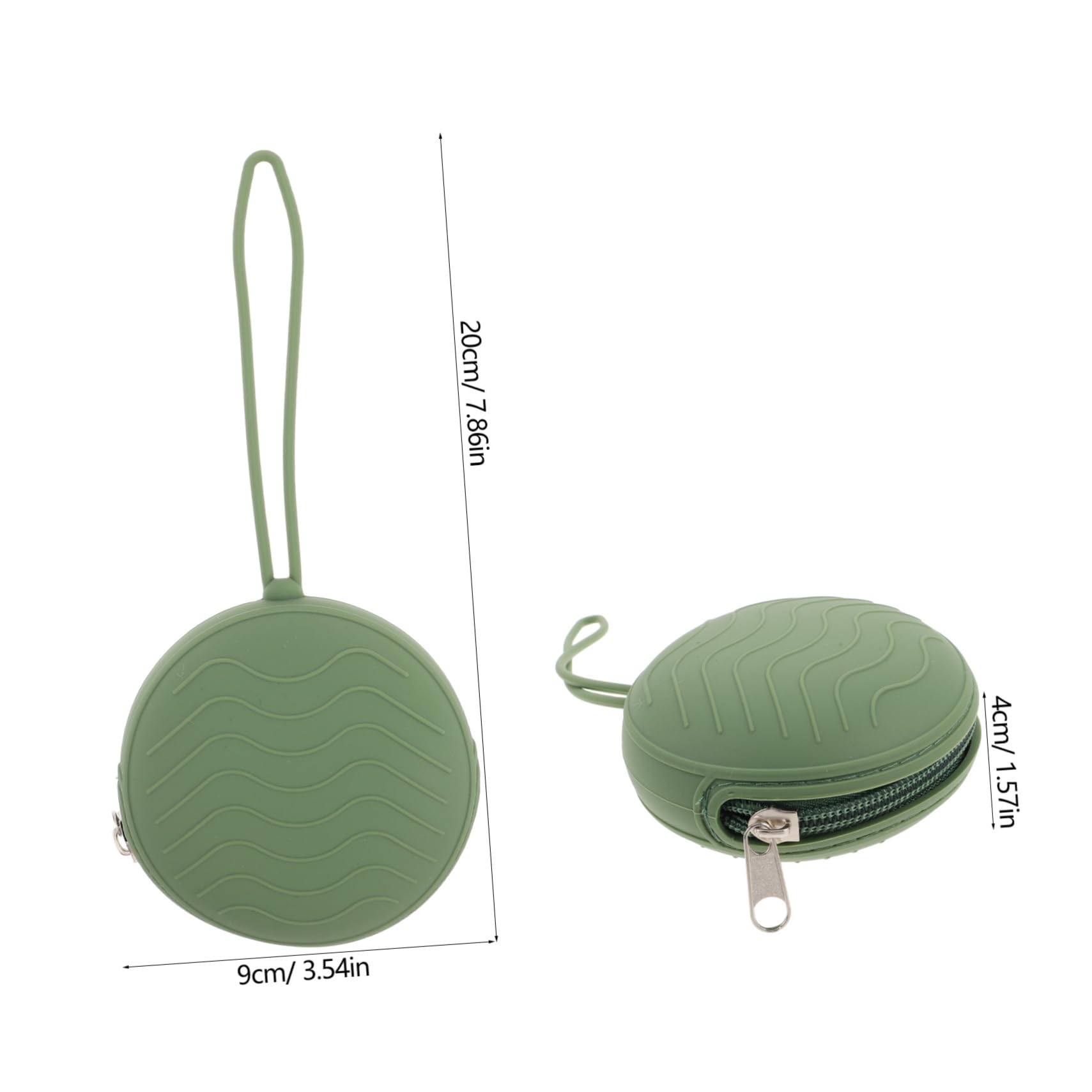 KOMBIUDA 2pcs Boys and Girls Silicone Pacifier Case Small Zip Pouch for Baby Pacifiers Coin Purse Handle for Girls Travel Daily Use