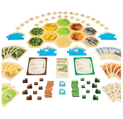 Image of Awestuffs Family Board Games for Adults and Kids - Ages 8 and up, 2 to 8 Players (Katan Extension)