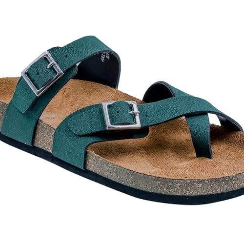 Image of LYDC LONDON Women's Sandals. Lightweight stylish and comfortable flat sandals for office wear and gatherings. Orthopaedic and flat foot friendly. Doctor trusted timeless fashion sandals for women with modern appeal