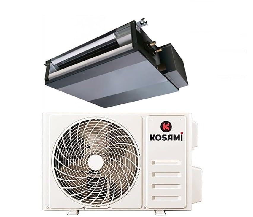 Climatizzatore Kosami Canalizzato comando a filo incluso R32 INVERTER Classe A++/A+ Unità Interna + Unità Esterna (12000 Btu)