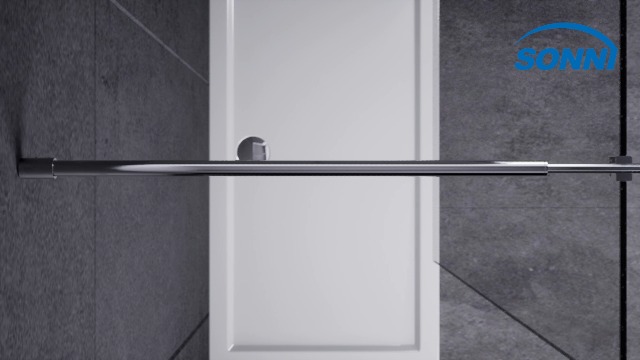 Box Doccia Walk In 120x200cm - Vetro Temperato 8mm Easyclean, Telaio Alluminio Regolabile - Foto 6