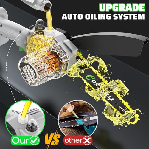 CEEPUY 6-Inch Auto-Oiler Chainsaw