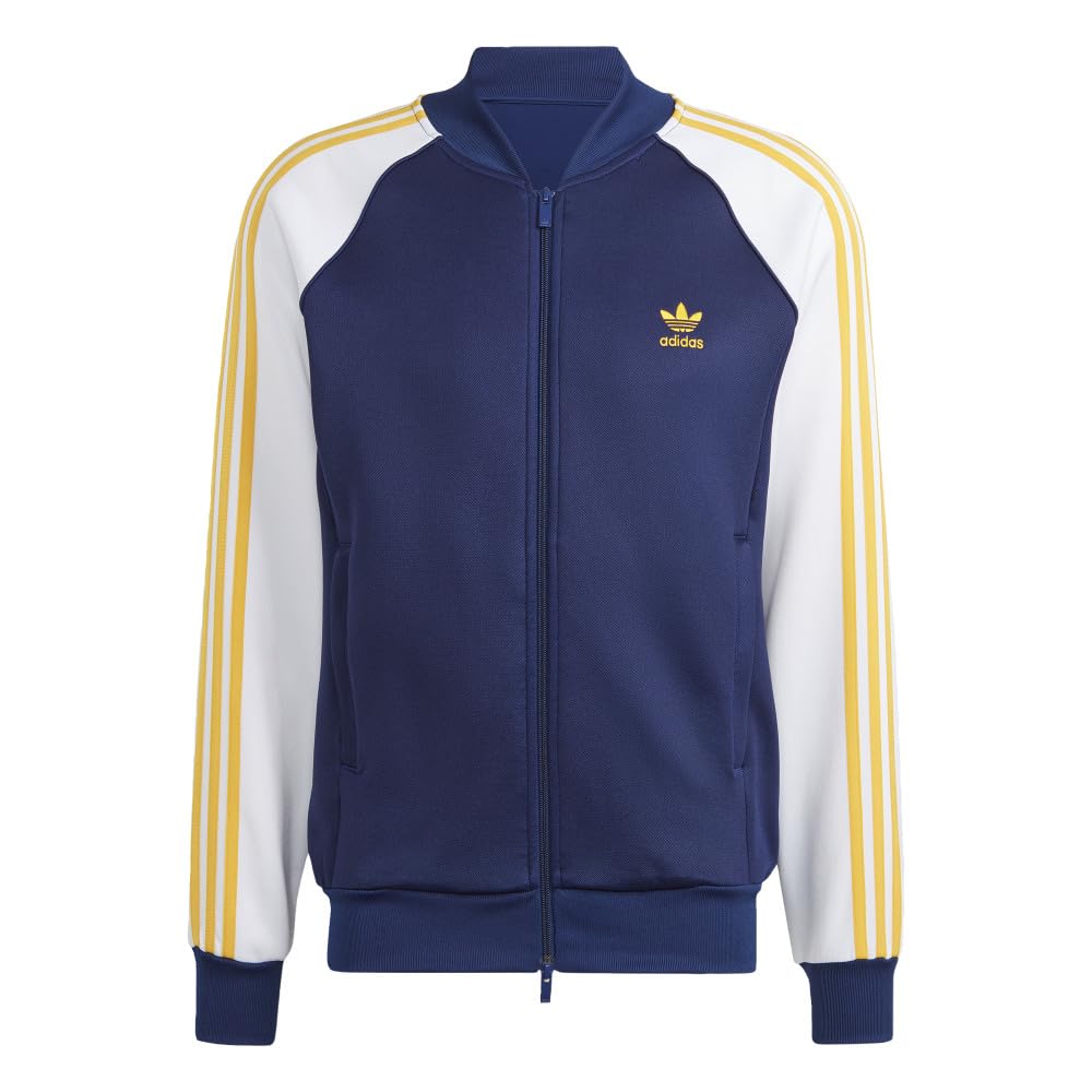 トップス adidas Classics SST Preloved Yellow 2XL adidas Originals Men's Adicolor Classics+ SST Track Jacket
