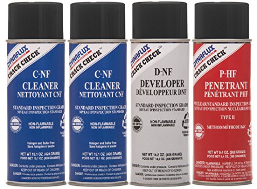 Dynaflux DF315KIT-S Crack Check 4 Piece Standard Kit, Non-Flammable