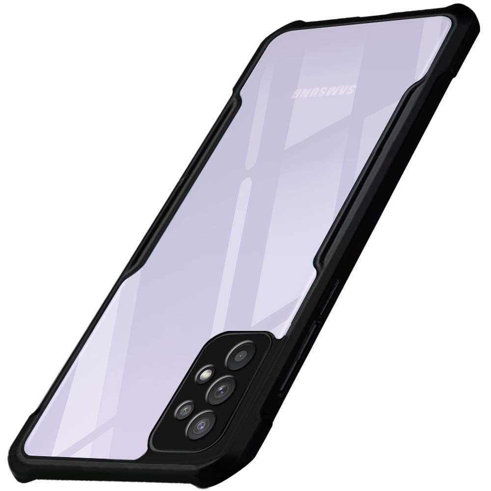 TheGiftKart 360 Degree Protection Bumper Protective Design Shockproof Crystal Clear Transparent Back Cover Case for Samsung Galaxy A32 (PC, TPU | Black Bumper) (B091MW3YN5) Amazon Price History, Amazon Price Tracker