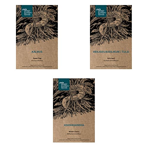 Ayurvedische Heilkräuter - Samen-Geschenkset mit 3 indischen Heilpflanzen