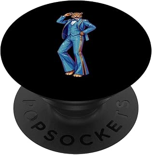 Disco Ball Cheetah Leopard Dance Club Disco Dancing Party PopSockets Adhesive PopGrip