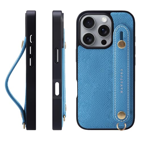 HANATORA for iPhone 16Pro �P�[�X �{�v �ϏՌ� �w�ʃx���g �X�}�z�P�[�X �X�}�z �X�^���h�@�\ �l�b�N �X�g���b�v �t�� �G���{�X���U�[ �M�t�g �}�O�l�b�g�Ȃ� �u���[ �C�h�� NGH-16Pro-Bluehydra