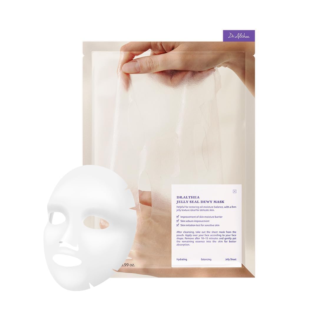 Dr.Althea Jelly Seal Dewy Mask (Pack of 4), Korean Vegan Skin Care
