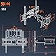 RICOO TV Wandhalterung Fernseher Halterung S5144 schwenkbar Fernsehhalterung für 30-55 Zoll neigbar universal smart flach & Curved bis 50 kg VESA 400x400 mm