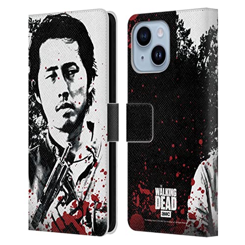 Étui portefeuille iPhone 14 Plus antichoc protection cuir AMC The Walking Dead