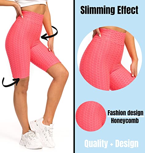 Leggings de 1/2 longitud con efecto panal que estilizan tu figura en cintura alta talla S-XL 4