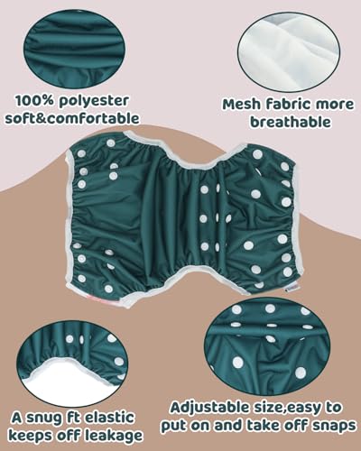 Image of ALVABABY Large Cloth Swim Diaper 3pcs Baby /Toddler /Infant Snap Reusable Adjustable Swimming Diaper Baby Boy and Girl 3ZSWY72A