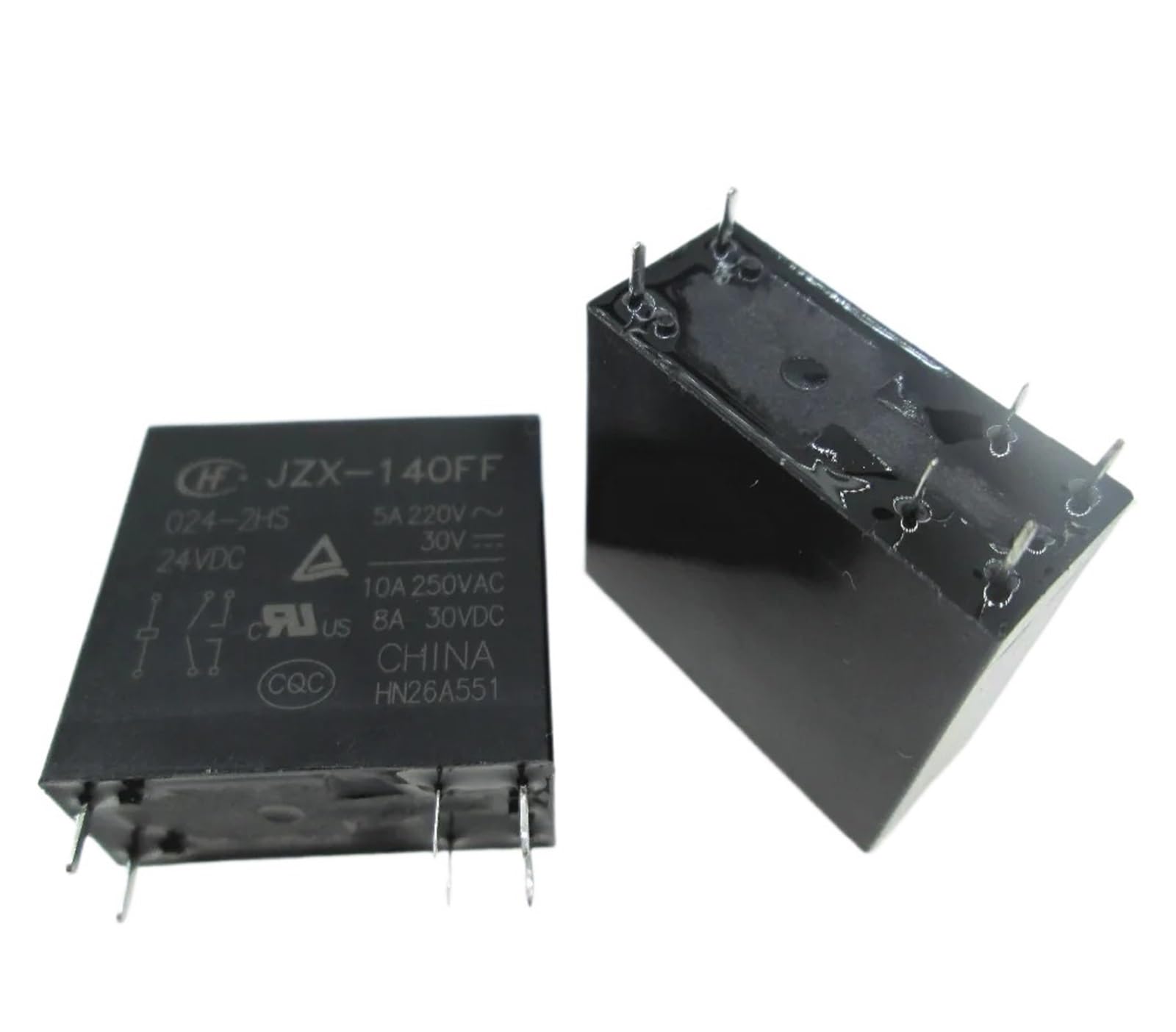 Relais 24V JZX-140FF 024-2HS HF140FF de puissance 6 broches