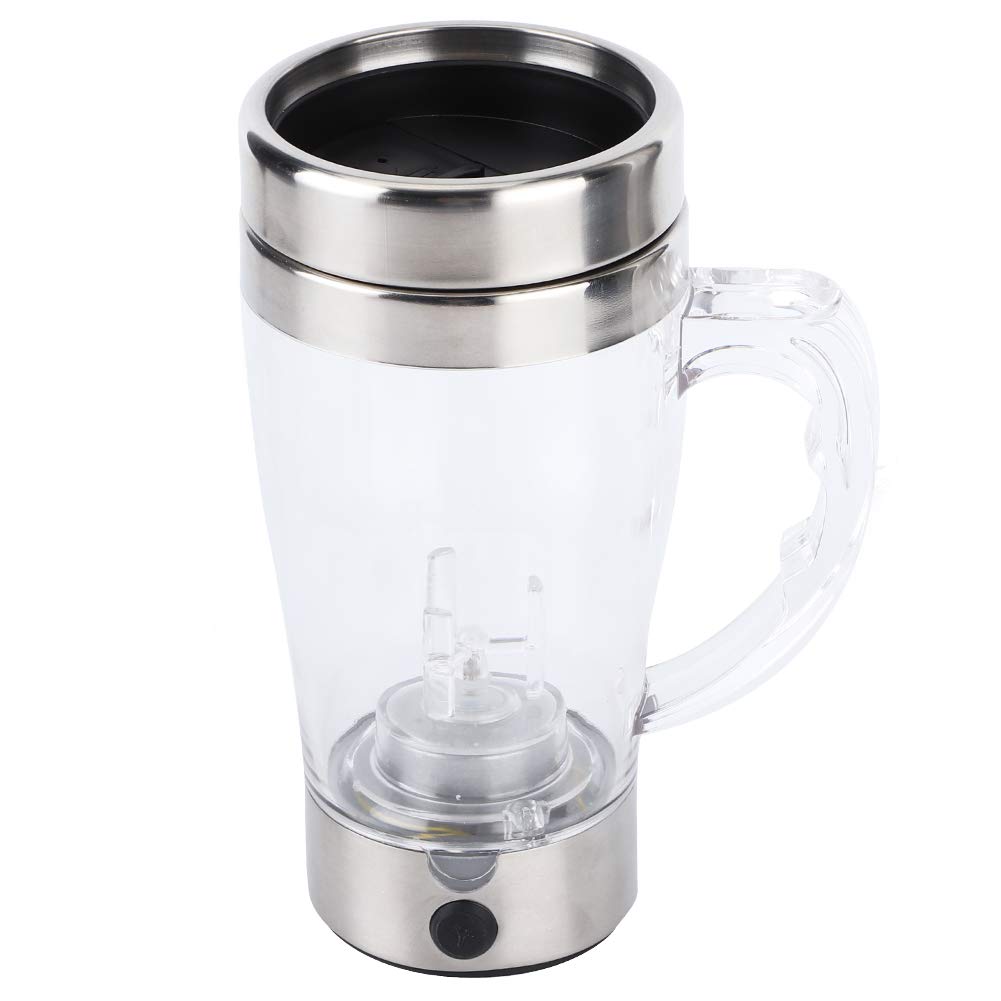 Mixer Cup Portable Mixing Mug, Automatic Shaker Cup, Stainless Steel 350ml Electric Shaker Bottle for Office Home Post-Workout Shakes Pre-Workout Shakes-image-37