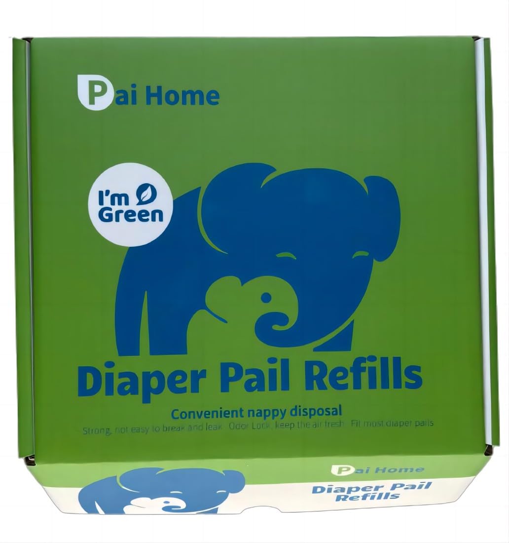 Pai Home Windeleimer-Nachfüllbeutel, kompatibel mit Diaper Genie Eimern, 5er-Pack, 1350 Stück