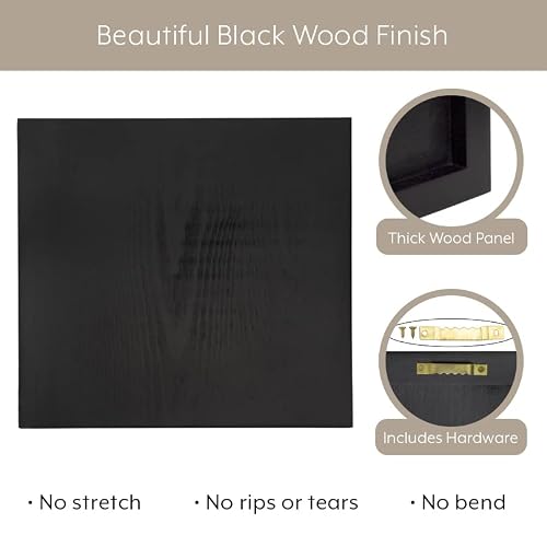 Darware Blank Wood Plaques (2-Pack, Black, 12X12), Black Finish Fir Wooden Sign For Diy Crafts 12X12 Inch #TOP4