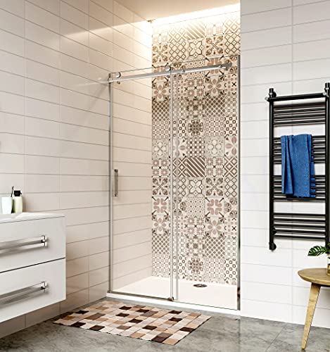 Aica Sanitär Duschabtrennung 140x195cm Duschtür Duschwand Dusche...