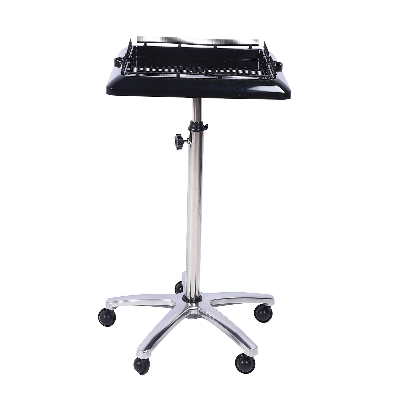 Generic Carro con Bandeja para Salón, Carro con Bandeja Rodante para Peluquero Duradero, Ruedas Flexibles, para Extensión de Cabello para Salón de Pelucas, 40 X 40 X 70 Cm a 40 40 110 Cm