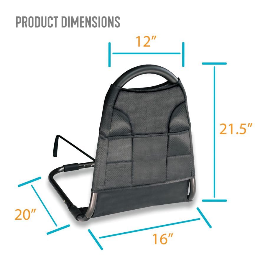 Able Life Bedside Mighty Rail, Padded Rail with Organizer Pouch for Seniors, Travel-Friendly Design Fits Most King, Queen, Full, and Twin Beds 6 Able Life Bedside Mighty Rail, Padded Rail with Organizer Pouch for Seniors, Travel-Friendly Design Fits Most King, Queen, Full, and Twin Beds - Image 7