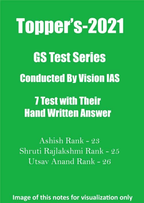 Toppers 7 Gs Test Series Handwritten Notes By Vision Ias | Desertcart INDIA