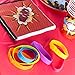 24 Assorted Superhero Comic Quotes & Sayings Colorful Rubber Jelly Bracelets for Children Birthdays, Party Favors, Kid's Goody Bags By Super Z Outlet