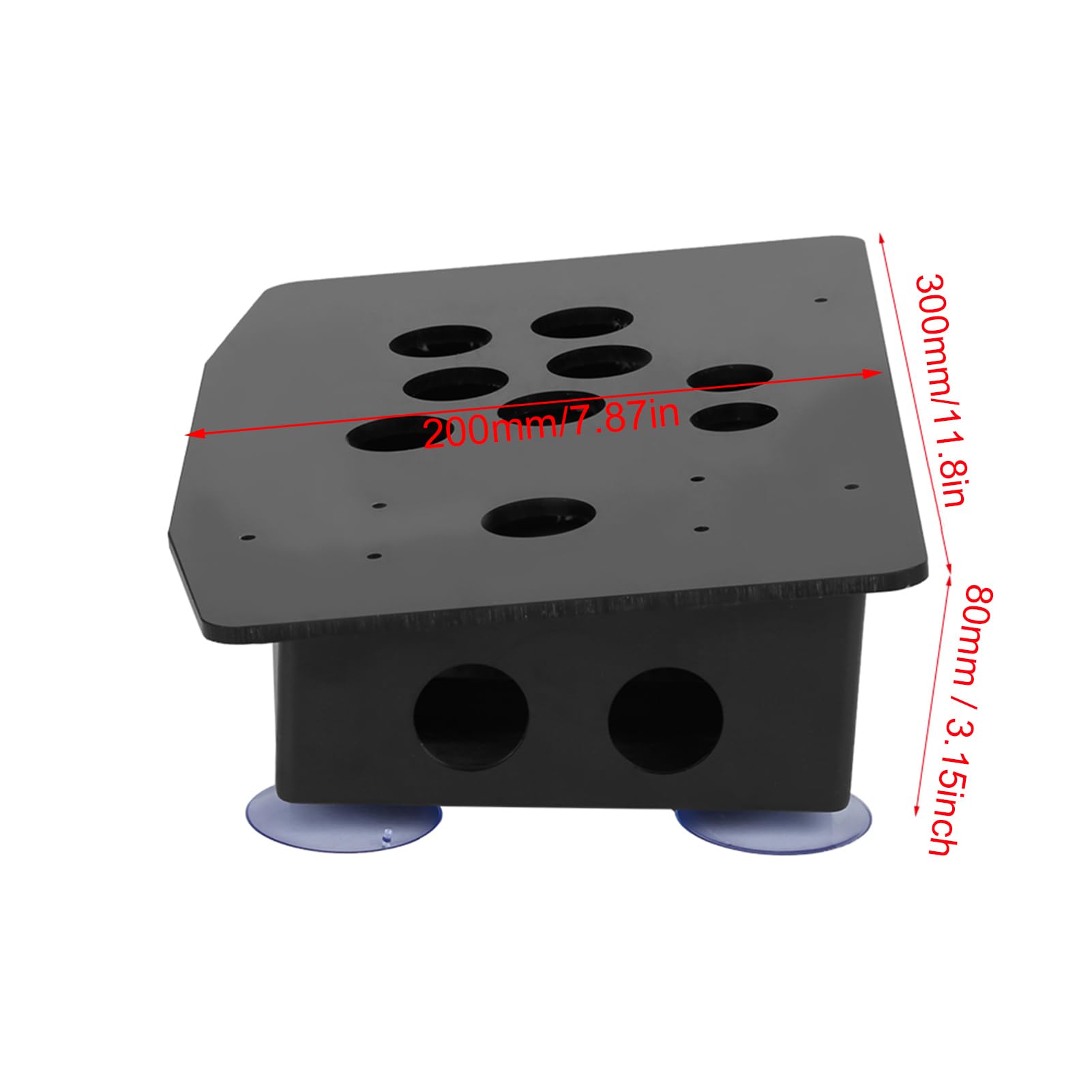 Lazmin112 Joystick Pannello Acrilico, Pannello Acrilico Nero Fai-da-Te e Set di Ricambio per custodie inclinate per Gioco