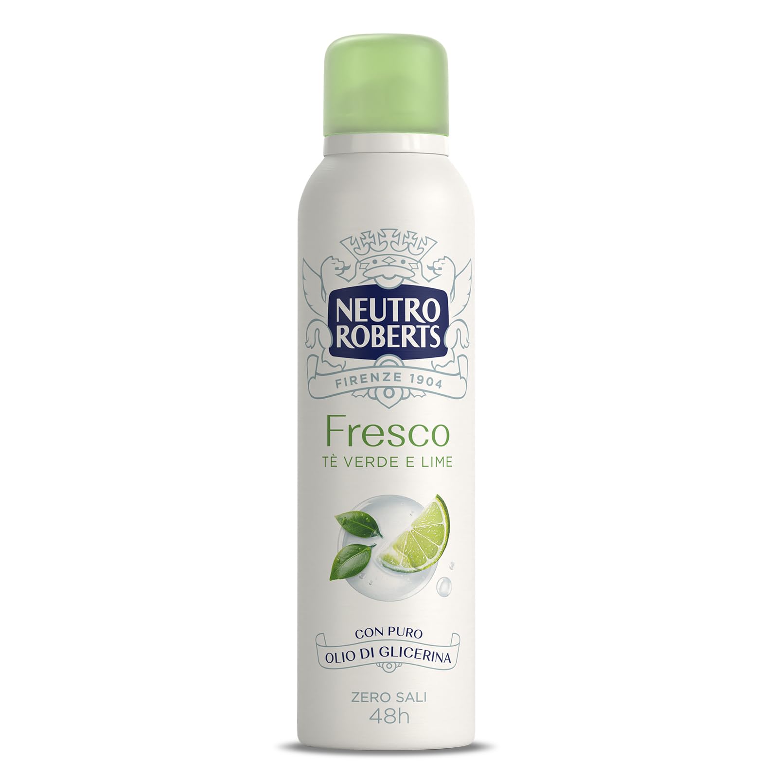 Neutro Roberts Deodorante Spray Fresco Verde, Té Verde e Lime, 150ml