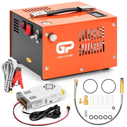 TUXING PCP-Luftkompressor, tragbar 4500Psi/30Mpa, 8MM Schnellanschluss kompatibel für...