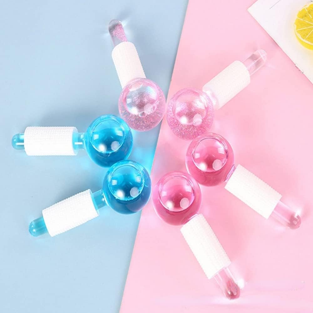 2pcs Beauty Crystal Ball Facial Cooling Puck for Face and Eye Massage Massage Tool (blue) - Image 4