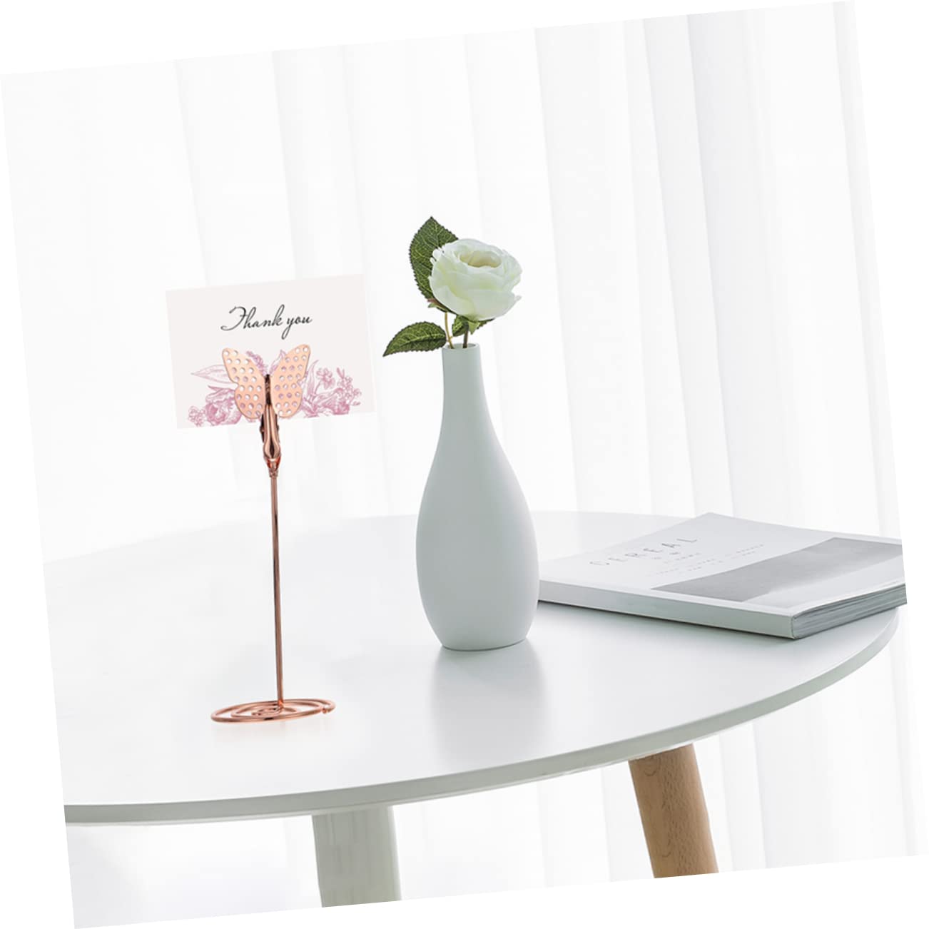 Operitacx 20stücke Teiliges Tischkartenhalter Mit Schmetterlingsdesign Platzkartenständer Für Hochzeiten Feste Und Büros Stabil Und Bruchsicher Für Namenskarten Und Fotos