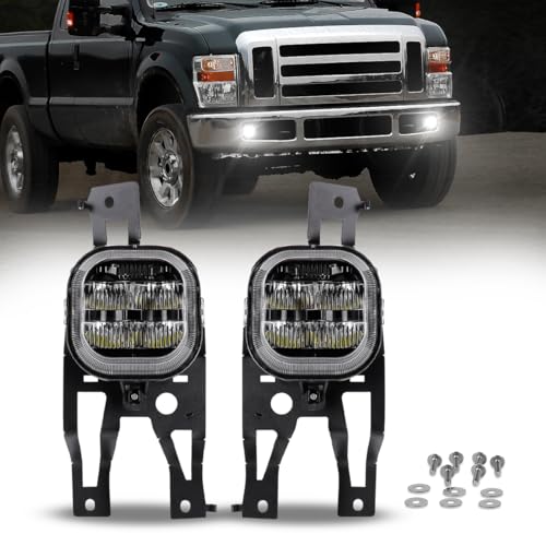 BICYACO LED Fog Lights Assembly with Mounting Brackets Compa