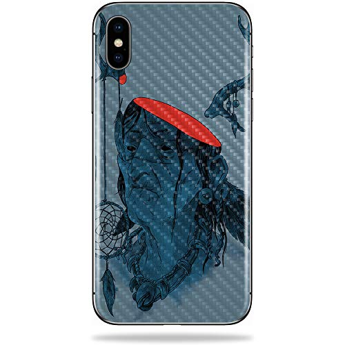 MightySkins Carbon Fiber Skin for Apple iPhone X - Transcend | Protective, Durable Textured Carbon Fiber Finish | Easy to Apply, Remove, and Change Styles | Made in The USA